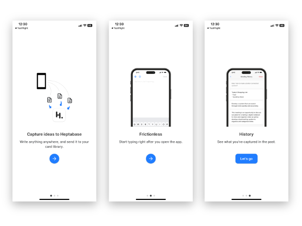 Heptabase Quick Capture mobile app | Ernest Chiang